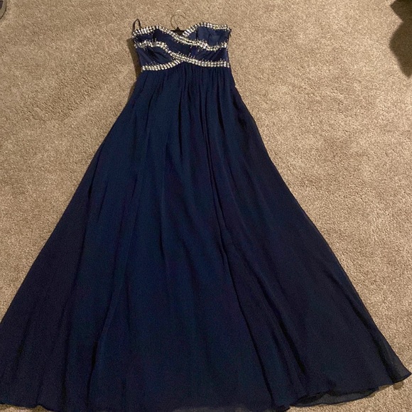 Coast Dark Blue Evening/Prom Dress, size: Uk :8 US:4 - Picture 7 of 11
